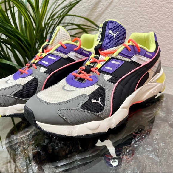 💥NWOT💥 Puma LQDCELL Extol Archive 'White Ultra Violet' Men’s Sz.10.5 Sneakers - Picture 2 of 14